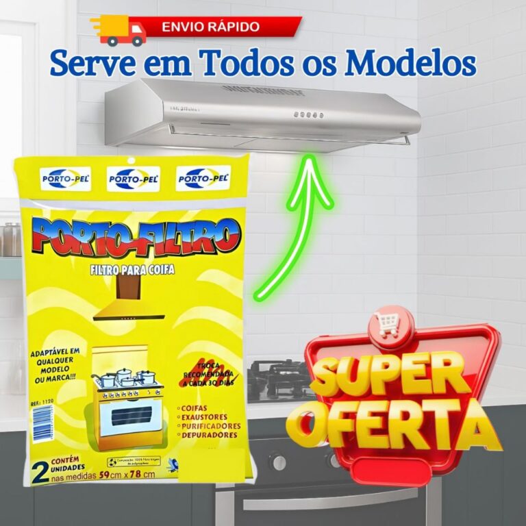 kit Filtro para exaustor coifa fogão purificador 