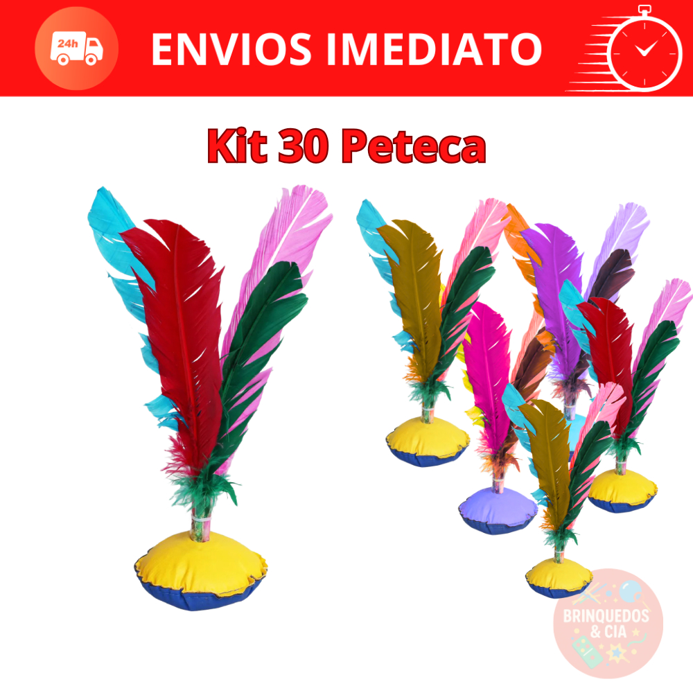 Kit Econômico com 30 Petecas Artesanais  Envio Rápido e Seguro