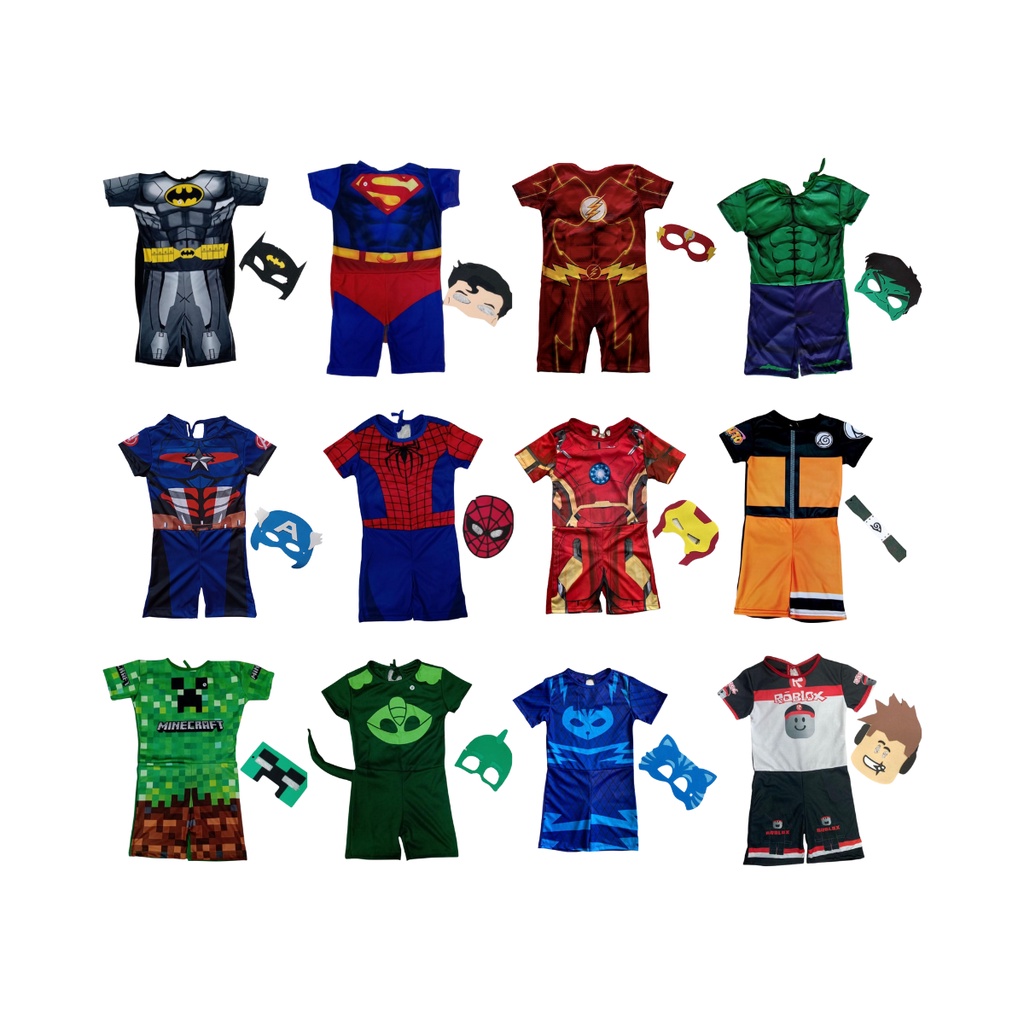 Roupa Festa Aniversário Infantil Fantasia Desenho Super Heroi