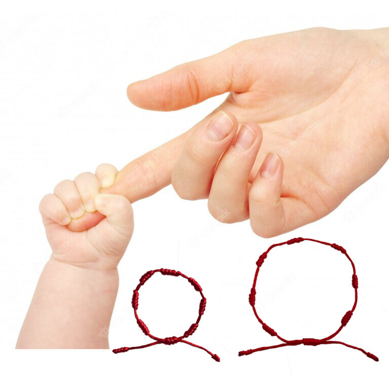 Pulseira 7 nós Bebes infantil e adulto Pulseira K