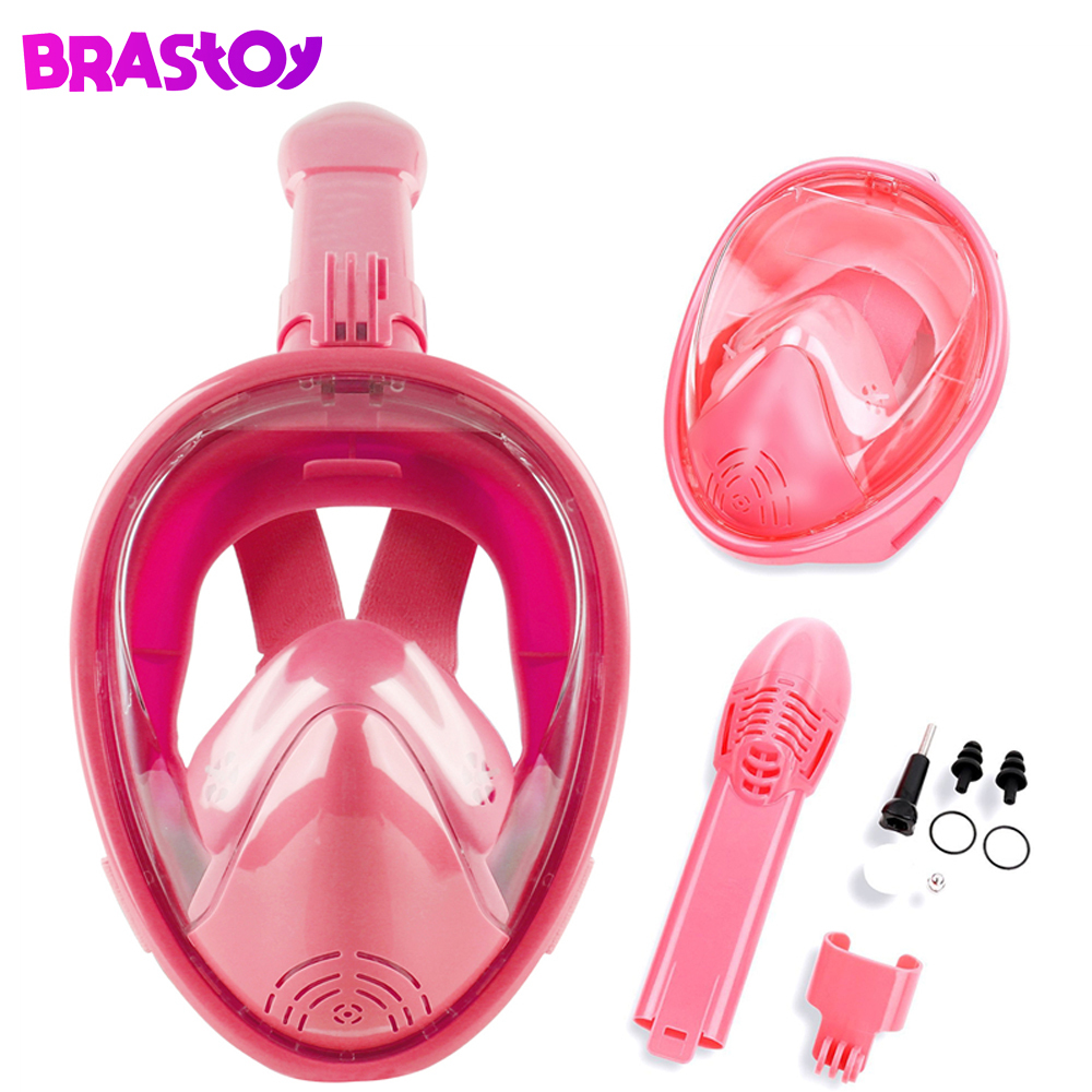 Brastoy Máscara De Mergulho Snorkel Full Face Para Infantil