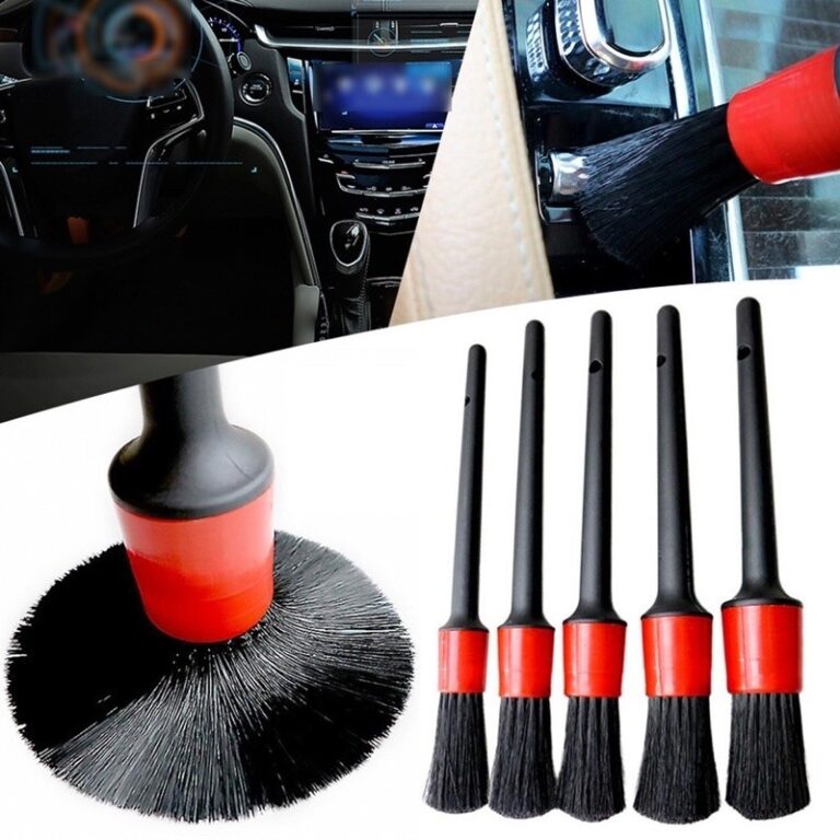 Kit 5 Pincel Automotivo Detalhamento Limpeza Inter