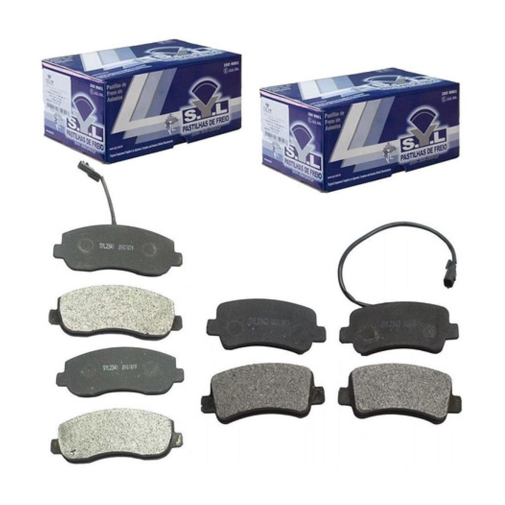 Kit Pastilha Diant. E Tras. Renault Master 2.3 13 15 16 2017