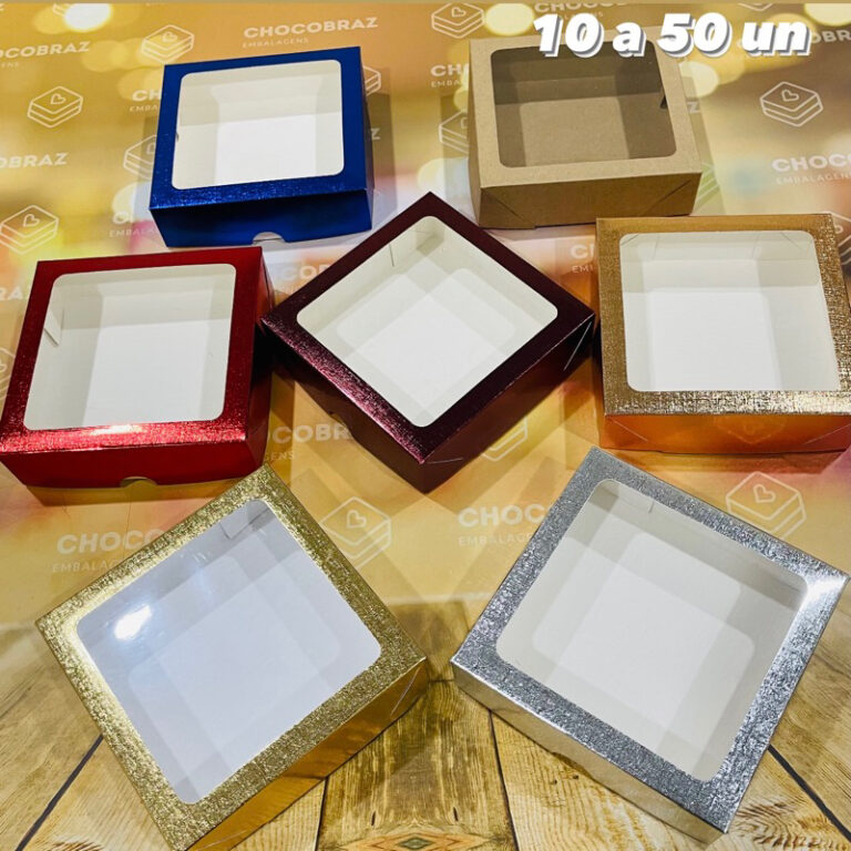 KIT CAIXA CORES COM VISOR S21 15X15X4CM ASSK EMBAL