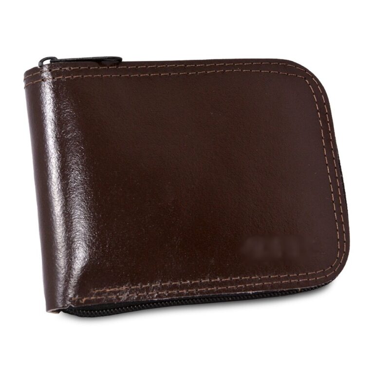 Carteira Masculina De Couro Legítimo Grande Com F