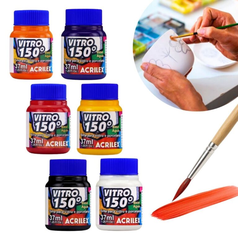 Tinta Vitro 150° Para Vidro Porcelana Cerâmica F
