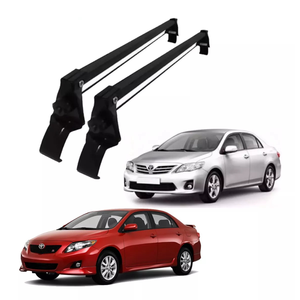 RACK TRAVESSA DE TETO COROLLA 2009 2010 2011 2012 2013 FIXADO ENTRE PORTAS