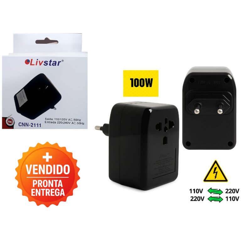 Transformador Conversor Portátil 100W Bivolt Com 