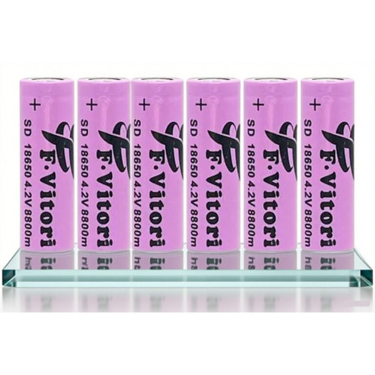 bateria recarregáveis F.VITORIA 18650, 4,2 V, 880