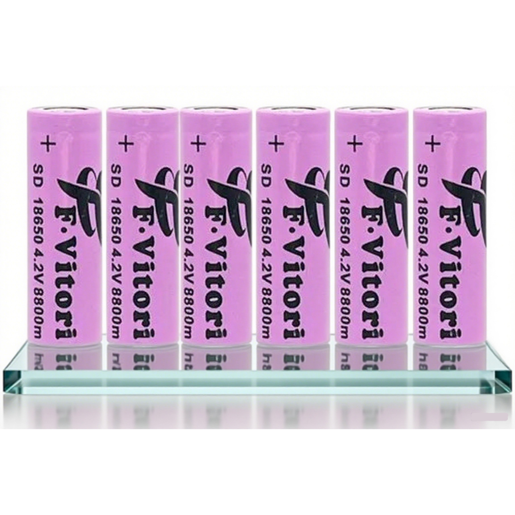 bateria recarregáveis F.VITORIA 18650, 4,2 V, 8800 mAh