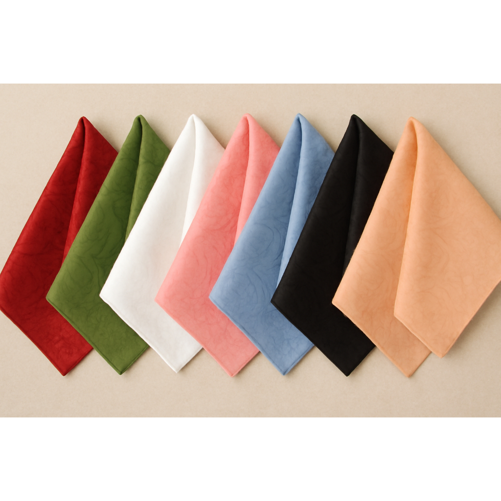 Kit Guardanapos De Tecido Jacquard 35cm x 35cm Várias Cores Envio Rápido