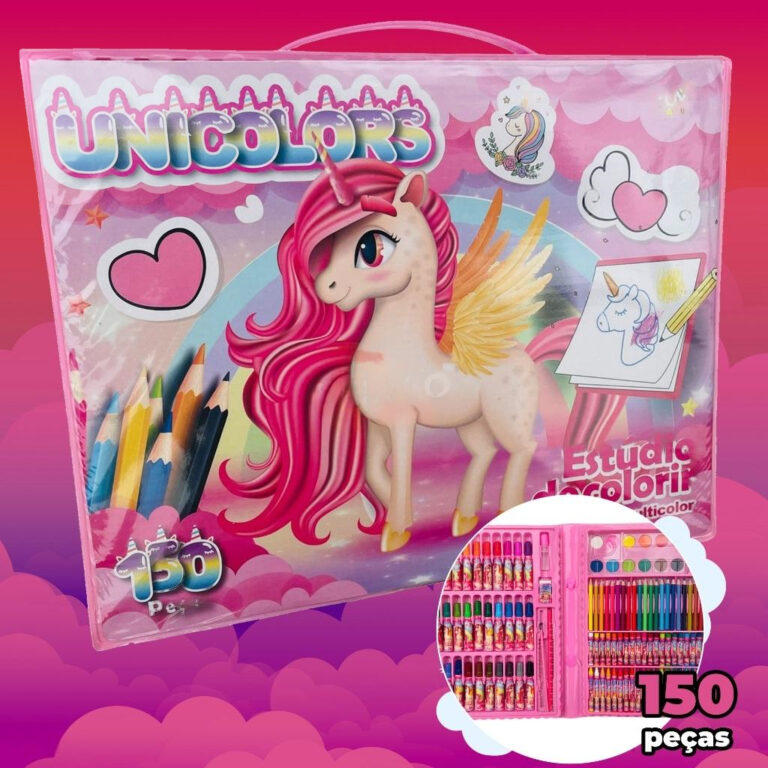 Maleta De Pintura Educativa Várias Estampas E Mod