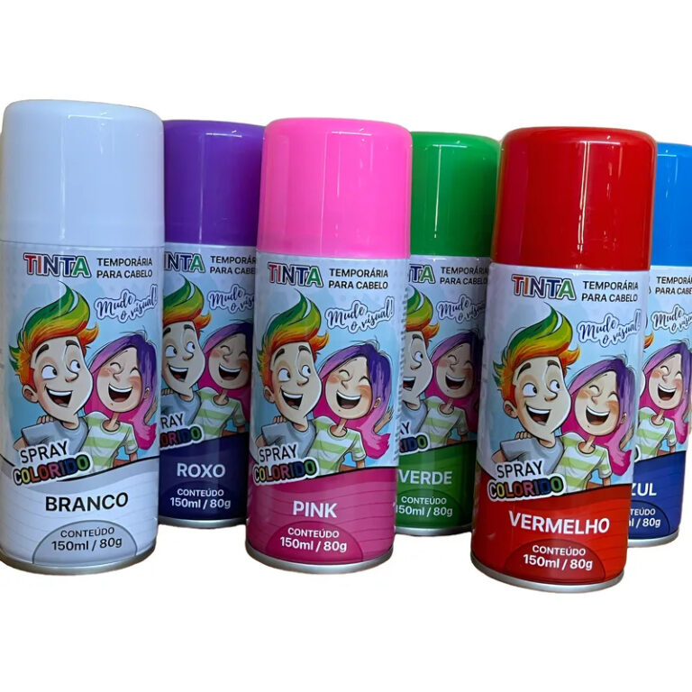 Tinta da Alegria p/ Cabelos Temporária Spray Cabe