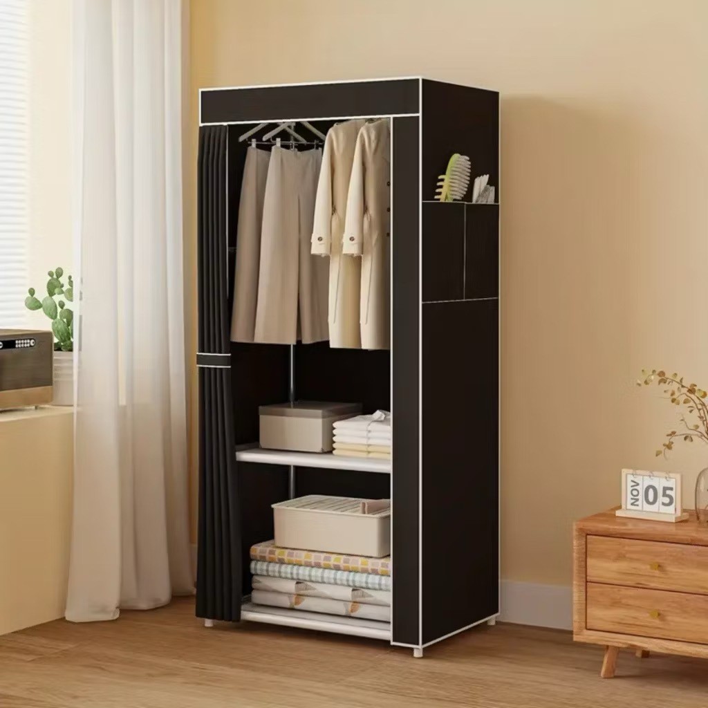 Guarda Roupa Dobrável Roupeiro Portátil Pequeno 56*44*146