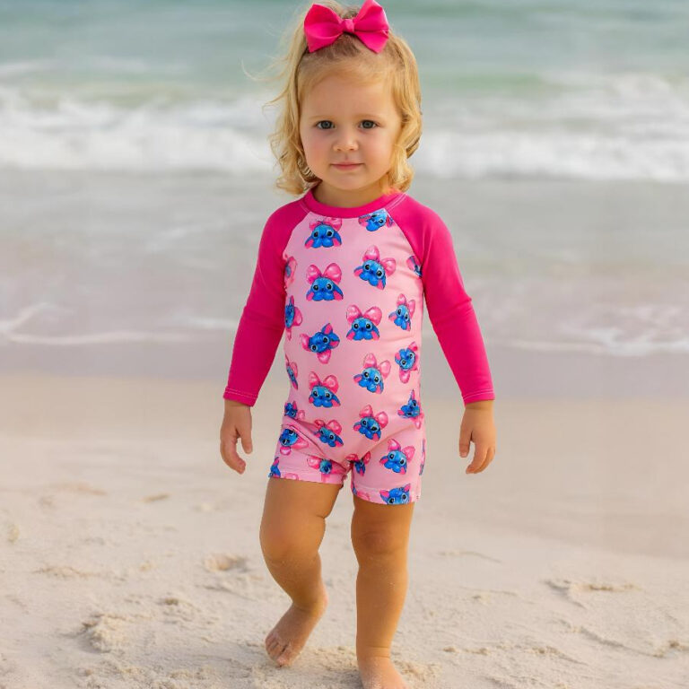 Macacão Maiô Infantil Feminino Praia Piscina Nat