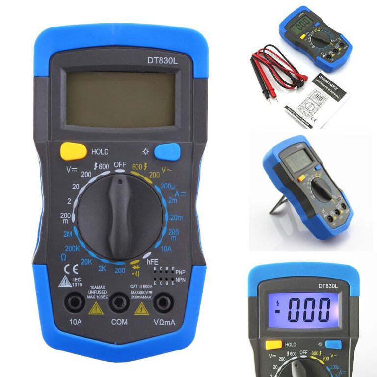 Multímetro digital MD-180L tela iluminado com BIP