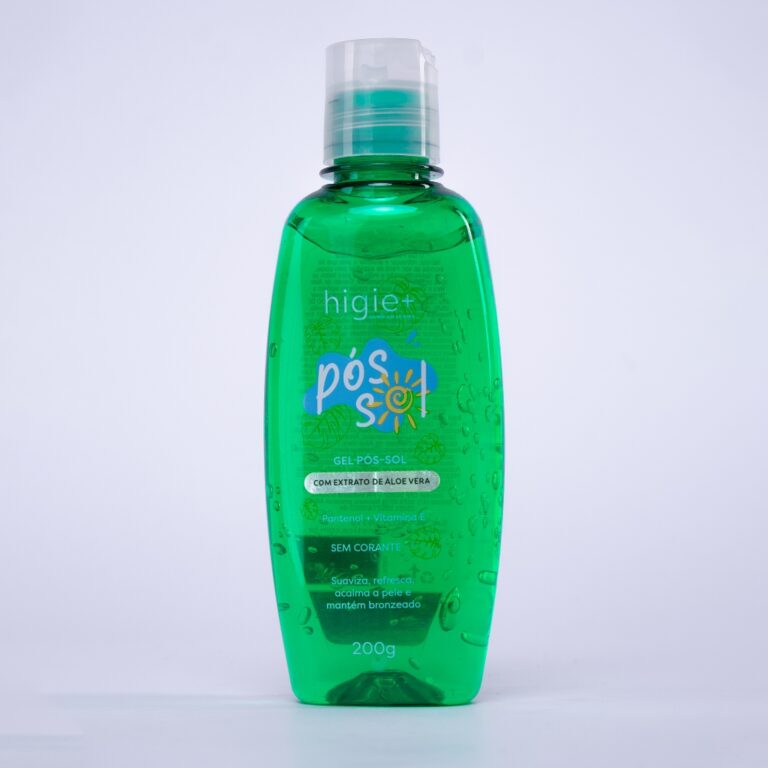 Gel Pós Sol Higie+ 200g com Aloe Vera, Pantenol e