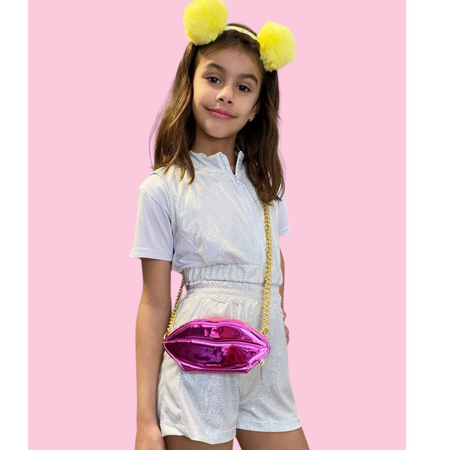 Bolsa Infantil Menina Moda Blogueirinha Estilosa carmed Boca