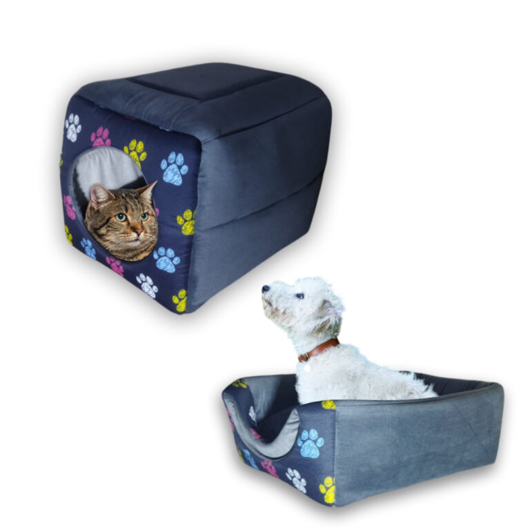Casinha Toca Cama Iglu 2 Em 1 Cachorro Cão E Gato