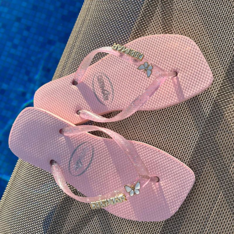 Chinelo Feminino detalhe com borboleta