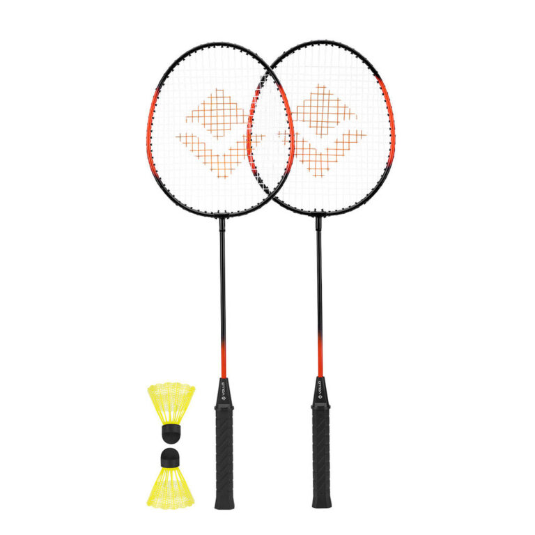 Kit Badminton Completo 2 Raquetes 2 Petecas Vollo