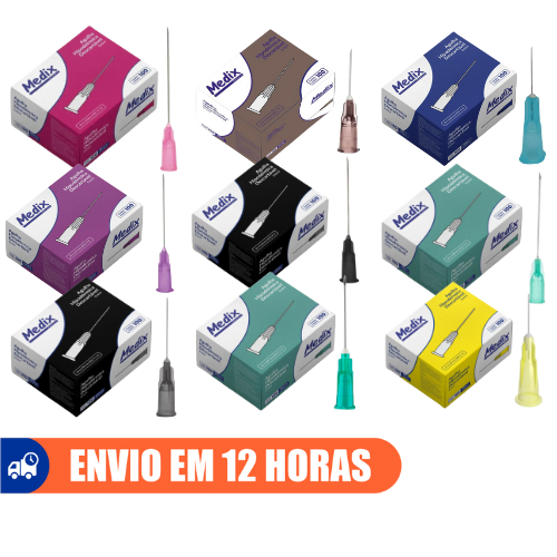 Agulha Hipodérmica Descartável Todos Tamanhos 10