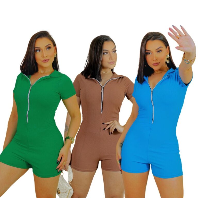 MACACAO MACAQUINHO CANELADO COM ZIPER TUBINHO CURT