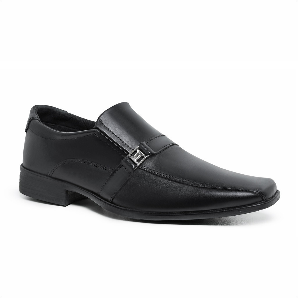 Sapato Social Couro Masculino Costura Casual Moderno