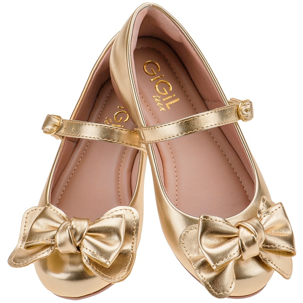 Sapatilha Infantil Feminina Vermelha Sapato Brilho Leve Boneca Salomé Menina Laço Confortável Moda A