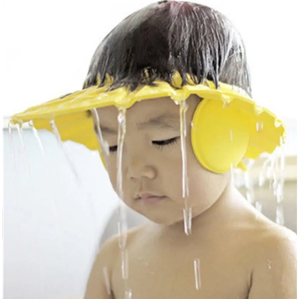 1 a 3 Un  Chapéu Para Banho Bebê Anti Shampoo Protetor De Olhos