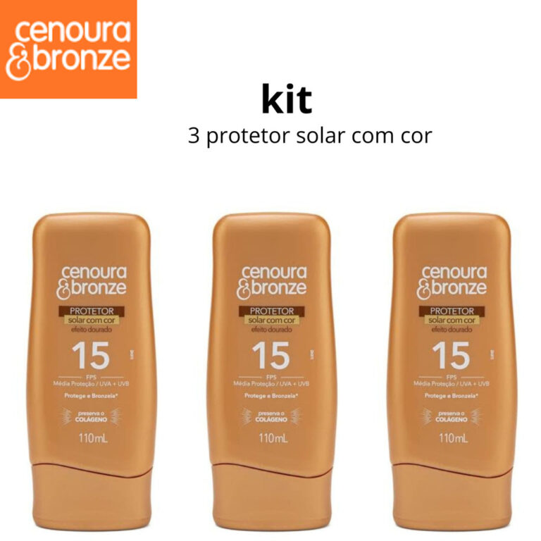 PROTETOR  SOLAR COM COR EFEITO DOURADO FPS 15  CEN