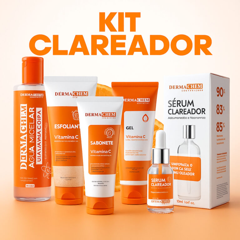 Kit Skin Care Clareador Facial Completo Vitamina C