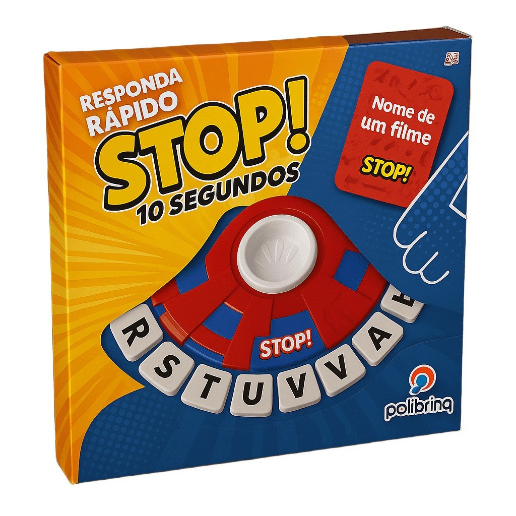 Jogo De Tabuleiro stop – Jogo De Palavras Rápido, adedonha Ideal Para Famílias E Crianças logico