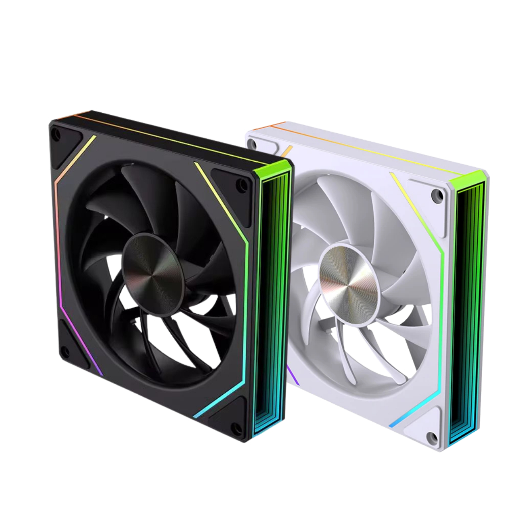 Cooler Fan ARGB Prism Pro 6 120mm  Iluminação 3 Pinos 5V Reverse Premium (Preto ou Branco)