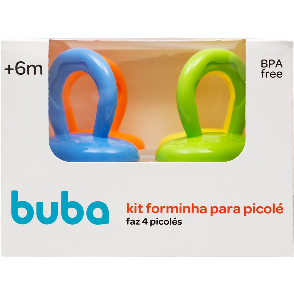 Kit Forma Para Picolé Buba Infantil Bebê forminha