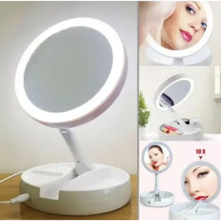 ANA 1108 Espelho com Led De Mesa Com Aumento 10x L