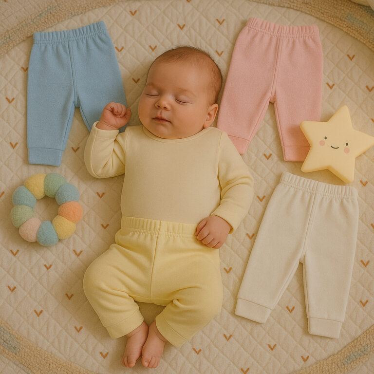 Kit 5 Mijão Calça de Malha Liso Infantil para Be