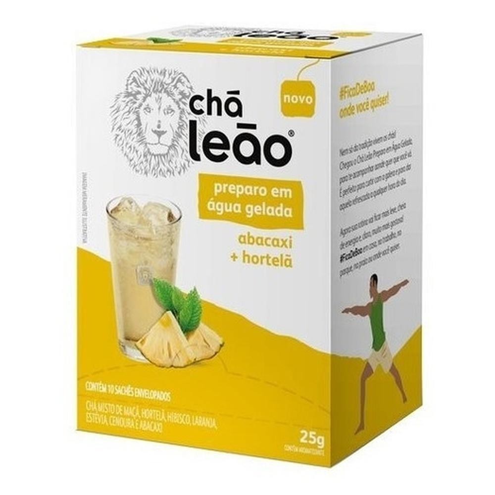 Chá Leão Gelado Abacaxi + Hortelã 25G (10 Sachês)
