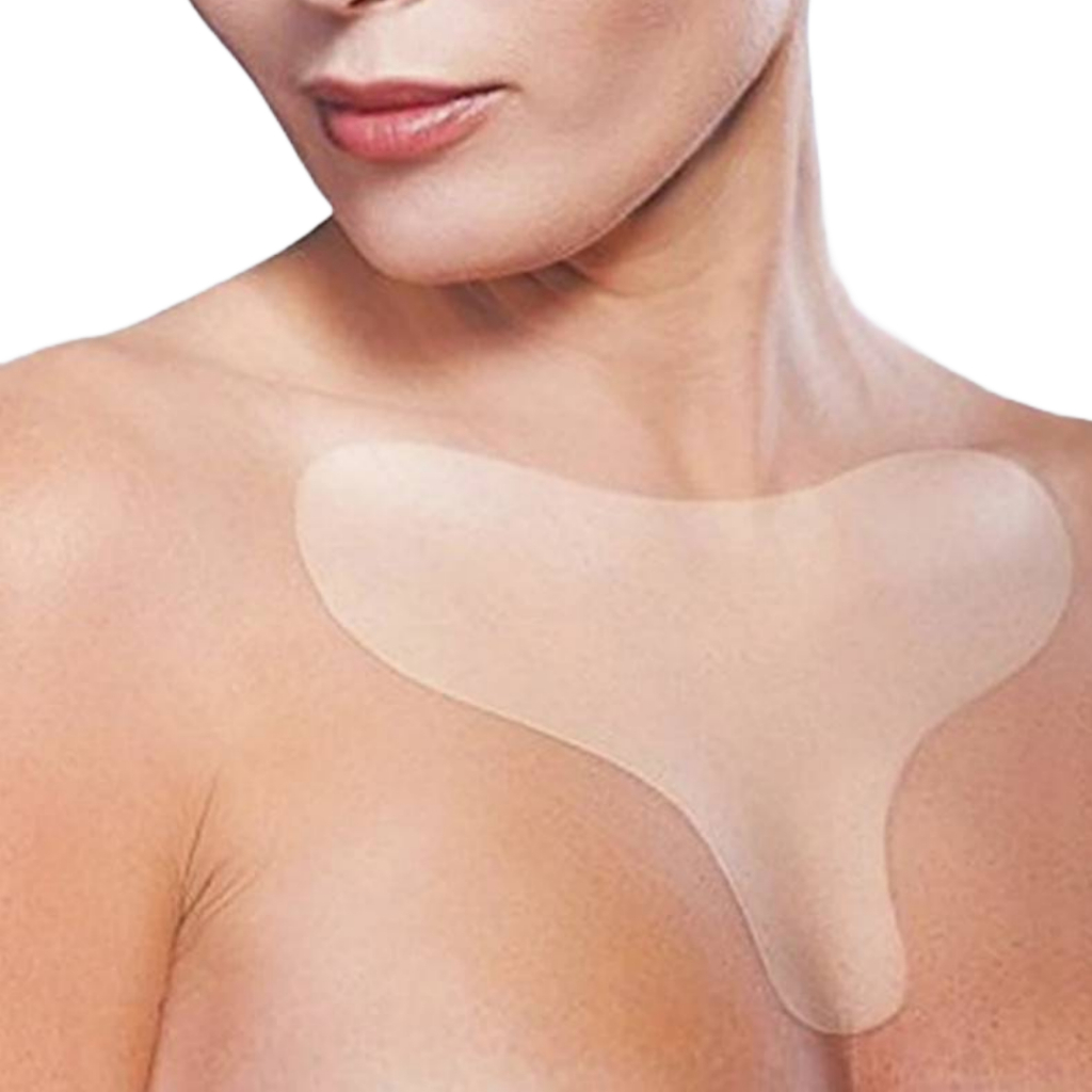 Anti Rugas Adesivo Reutilizável Para Decote Colo Silicone Estimulador de Colágeno