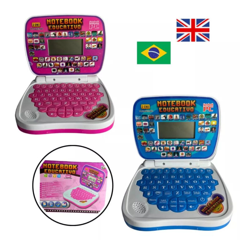 Mini Notebook LapTop Educativo Didático Bilíngue