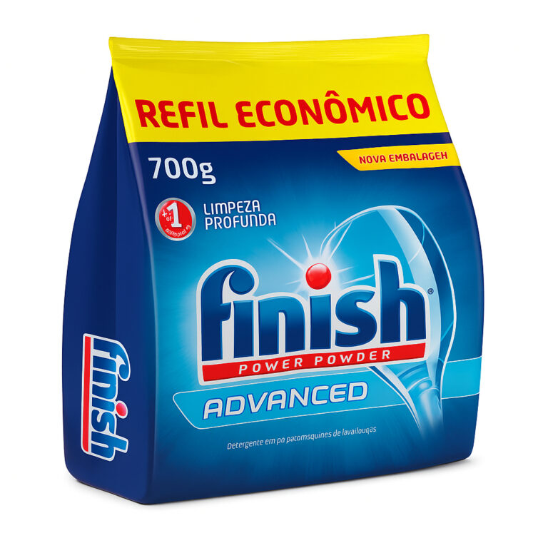 Detergente em Pó Finish 700g para Lava Louças (E