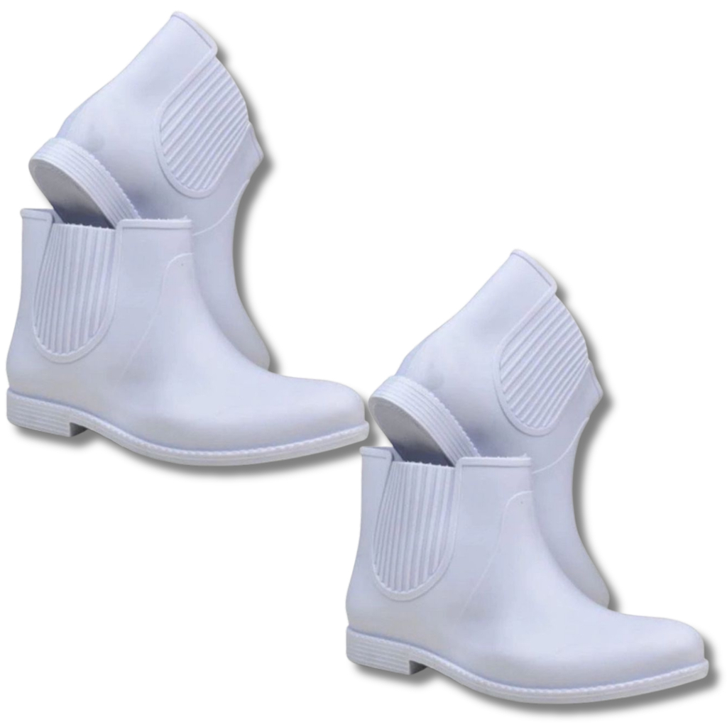 Kit Bota de Borracha Feminina Enfermagem Limpeza Impermeável