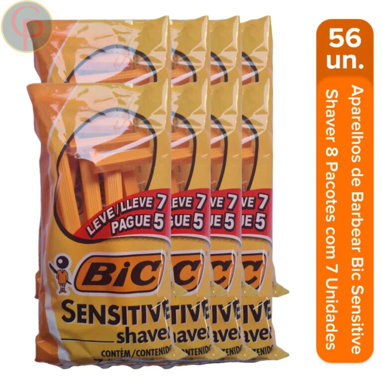 Aparelho De Barbear Bic Sensitive Shaver Pacote 56