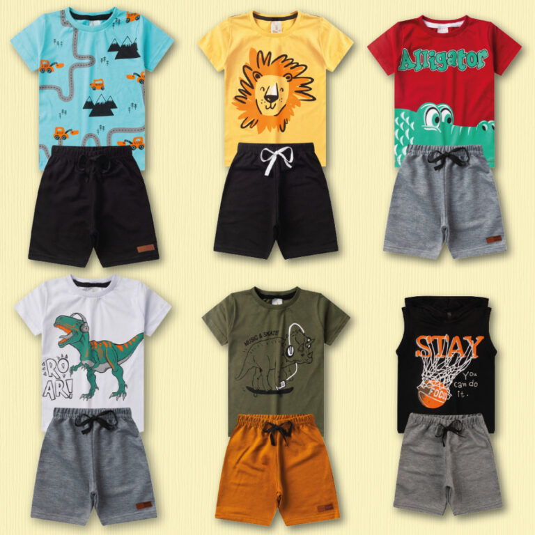 Kit 10 Peças de Roupas Infantil Menino Sortidos 5