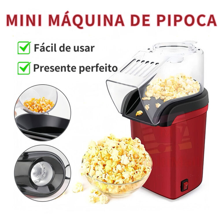PIPOQUEIRA ELÉRICA Máquina Fazer Pipoca Sem Óle