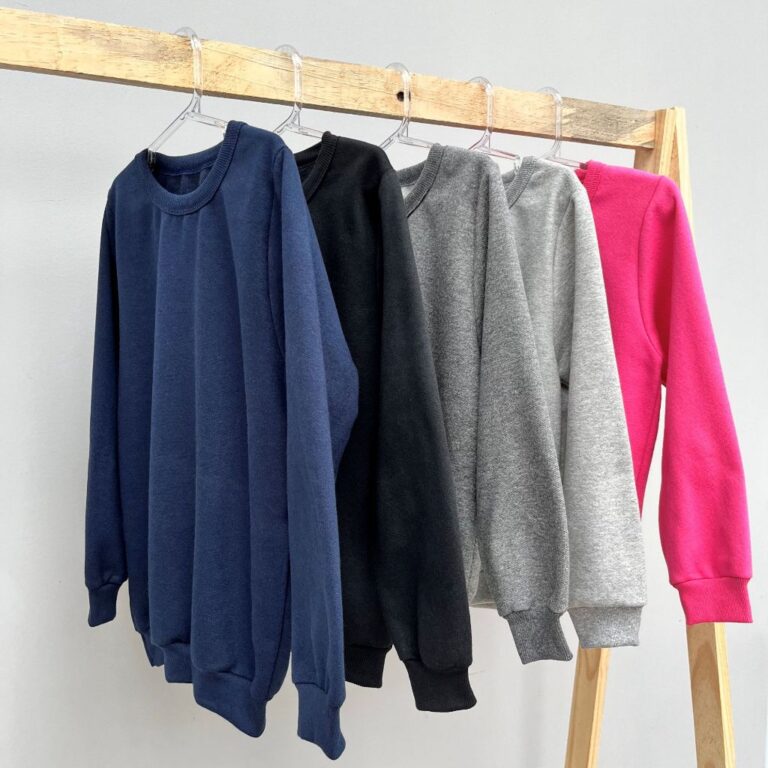 Kit 3 Casacos Moletom Peluciado Infantil Básico U