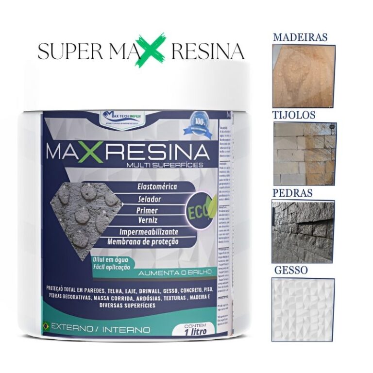 Max Resina Multi Superficies 1Litro Base agua Inco