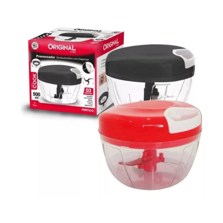 Processador E Triturador De Alimento Manual Com 3 