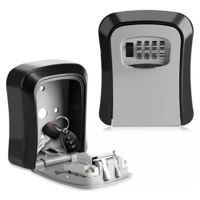 Mini Cofre De Parede Guarda Chaves Joias Com Senha