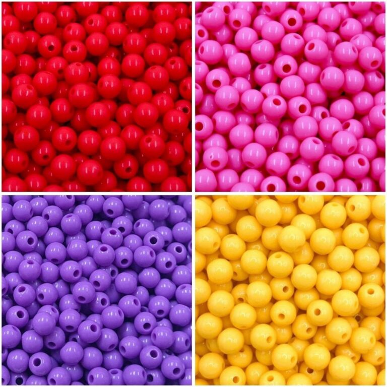 Miçanga Bola Leitosa Infantil – 8mm –